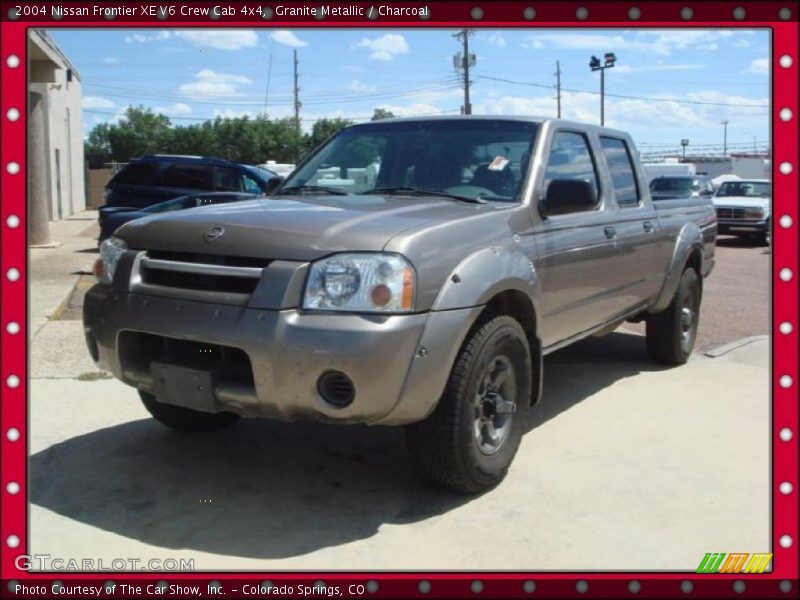 Granite Metallic / Charcoal 2004 Nissan Frontier XE V6 Crew Cab 4x4