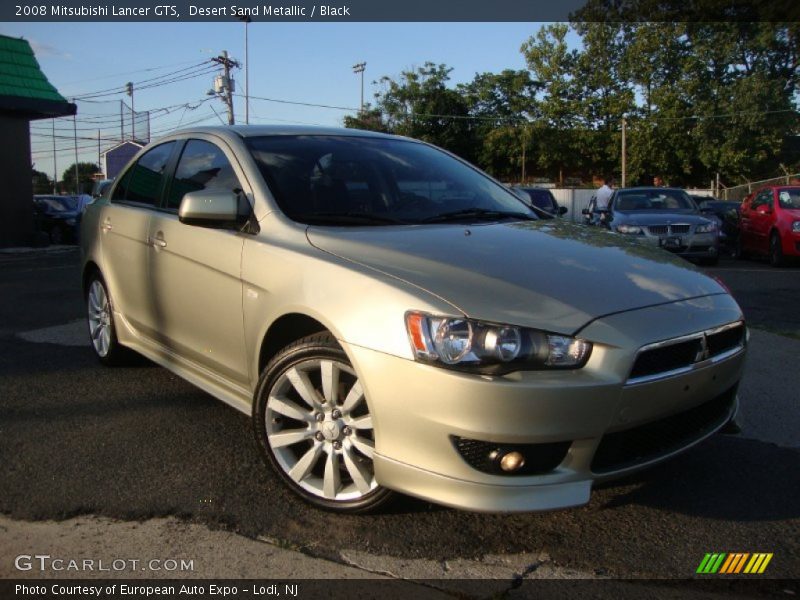 Desert Sand Metallic / Black 2008 Mitsubishi Lancer GTS