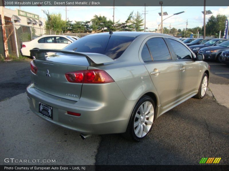 Desert Sand Metallic / Black 2008 Mitsubishi Lancer GTS