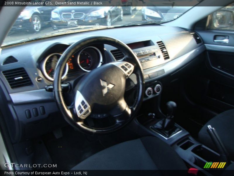 Desert Sand Metallic / Black 2008 Mitsubishi Lancer GTS