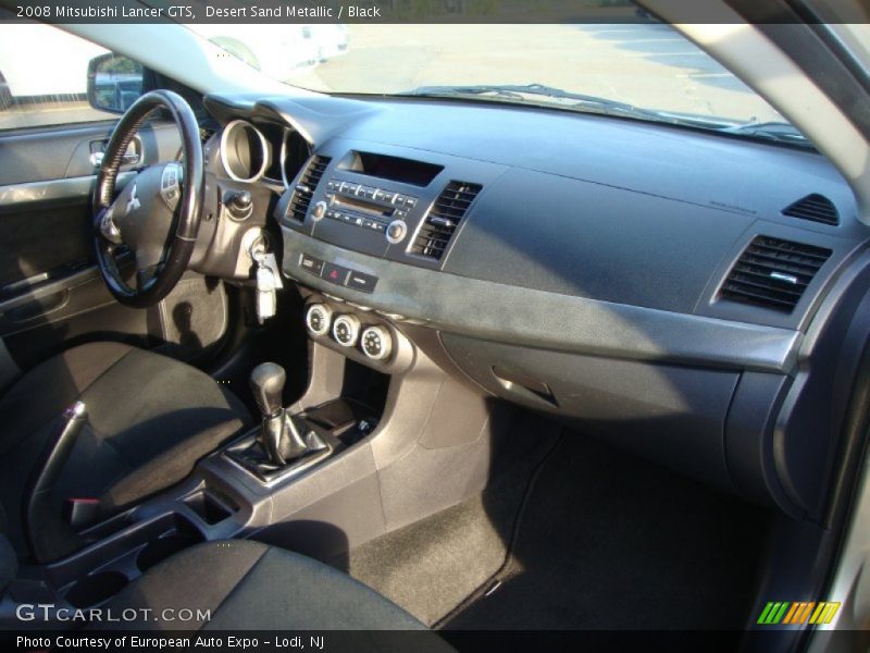 Desert Sand Metallic / Black 2008 Mitsubishi Lancer GTS