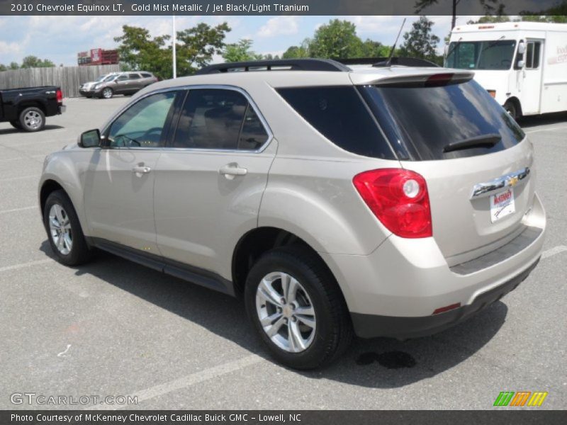 Gold Mist Metallic / Jet Black/Light Titanium 2010 Chevrolet Equinox LT