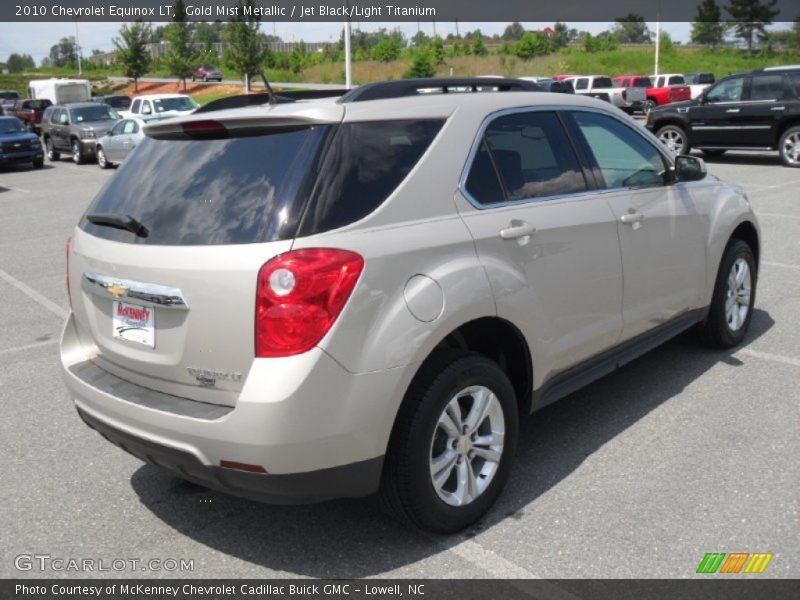 Gold Mist Metallic / Jet Black/Light Titanium 2010 Chevrolet Equinox LT
