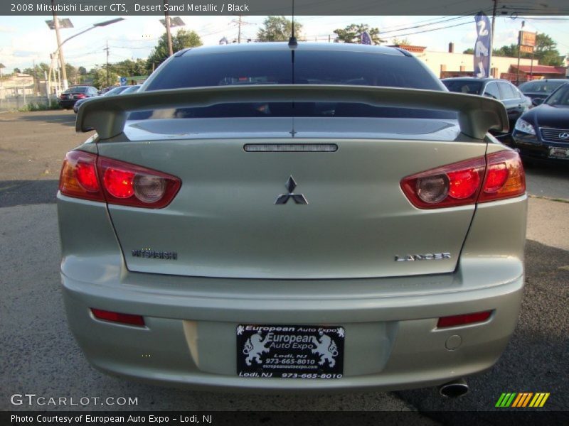 Desert Sand Metallic / Black 2008 Mitsubishi Lancer GTS