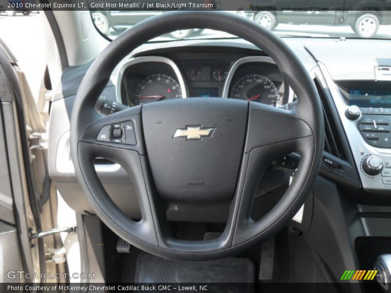 Gold Mist Metallic / Jet Black/Light Titanium 2010 Chevrolet Equinox LT