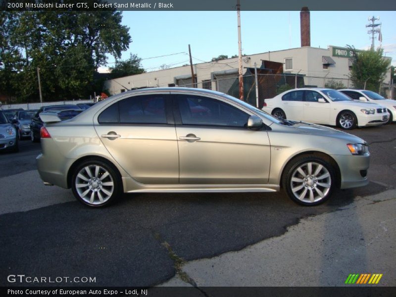 Desert Sand Metallic / Black 2008 Mitsubishi Lancer GTS