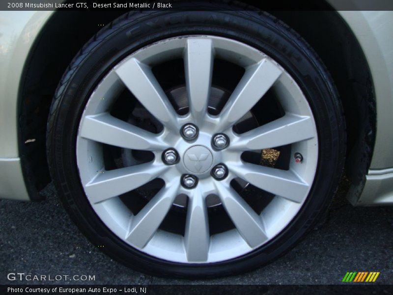 Desert Sand Metallic / Black 2008 Mitsubishi Lancer GTS