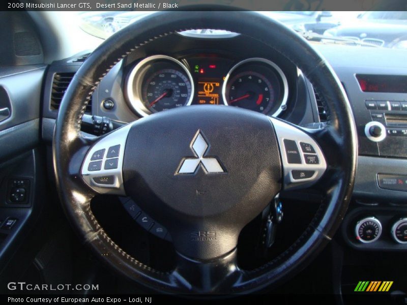 Desert Sand Metallic / Black 2008 Mitsubishi Lancer GTS