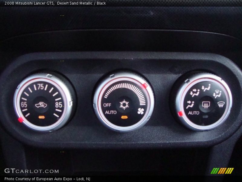 Desert Sand Metallic / Black 2008 Mitsubishi Lancer GTS