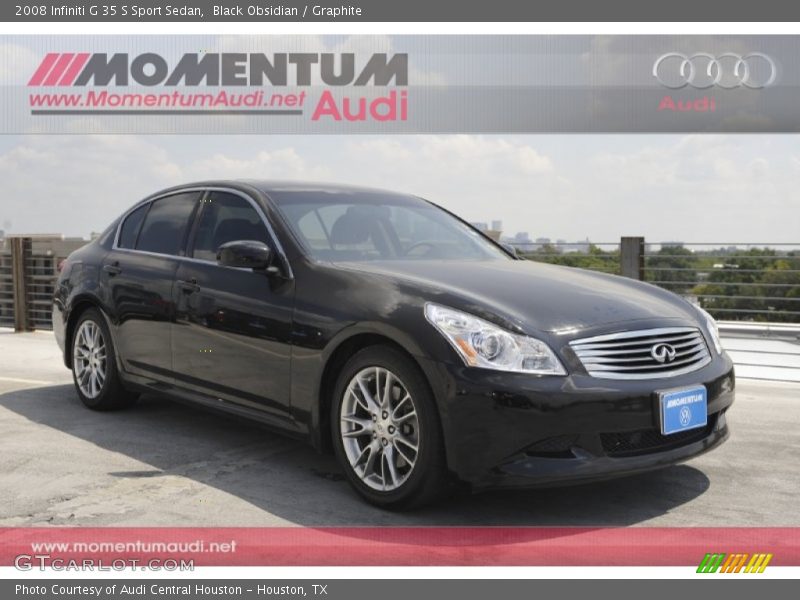Black Obsidian / Graphite 2008 Infiniti G 35 S Sport Sedan