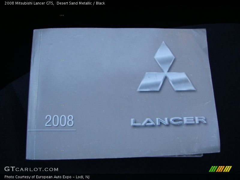 Desert Sand Metallic / Black 2008 Mitsubishi Lancer GTS