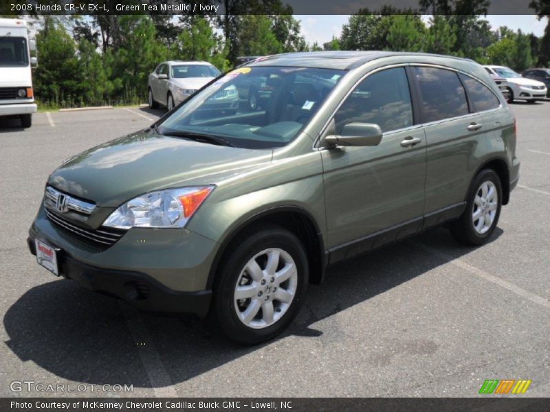 Green Tea Metallic / Ivory 2008 Honda CR-V EX-L