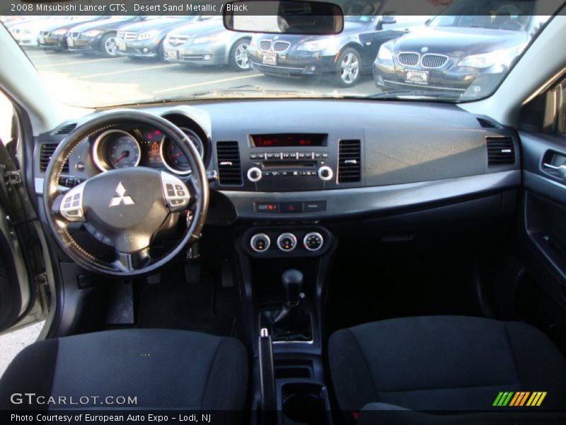 Desert Sand Metallic / Black 2008 Mitsubishi Lancer GTS