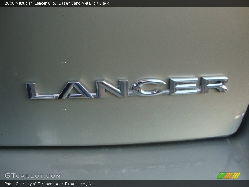 Desert Sand Metallic / Black 2008 Mitsubishi Lancer GTS