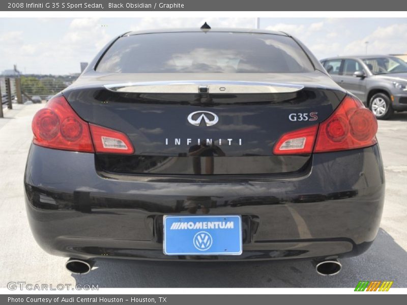 Black Obsidian / Graphite 2008 Infiniti G 35 S Sport Sedan