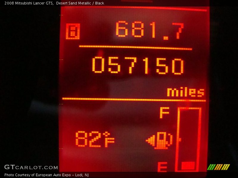 Desert Sand Metallic / Black 2008 Mitsubishi Lancer GTS