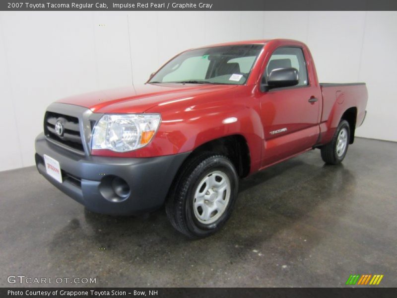 Impulse Red Pearl / Graphite Gray 2007 Toyota Tacoma Regular Cab