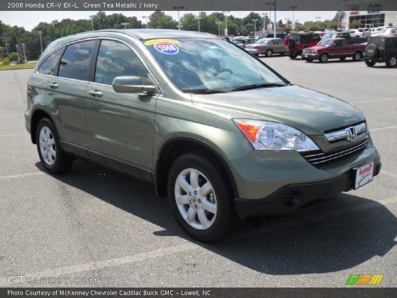 Green Tea Metallic / Ivory 2008 Honda CR-V EX-L