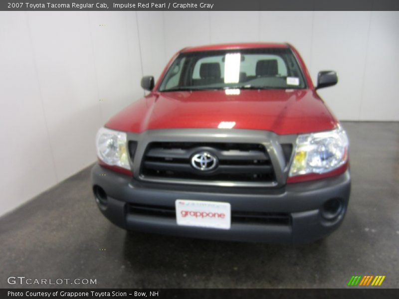 Impulse Red Pearl / Graphite Gray 2007 Toyota Tacoma Regular Cab