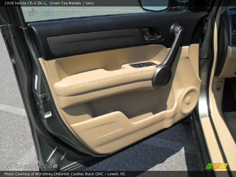 Green Tea Metallic / Ivory 2008 Honda CR-V EX-L