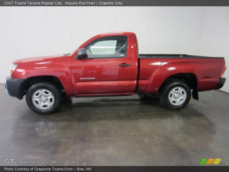Impulse Red Pearl / Graphite Gray 2007 Toyota Tacoma Regular Cab