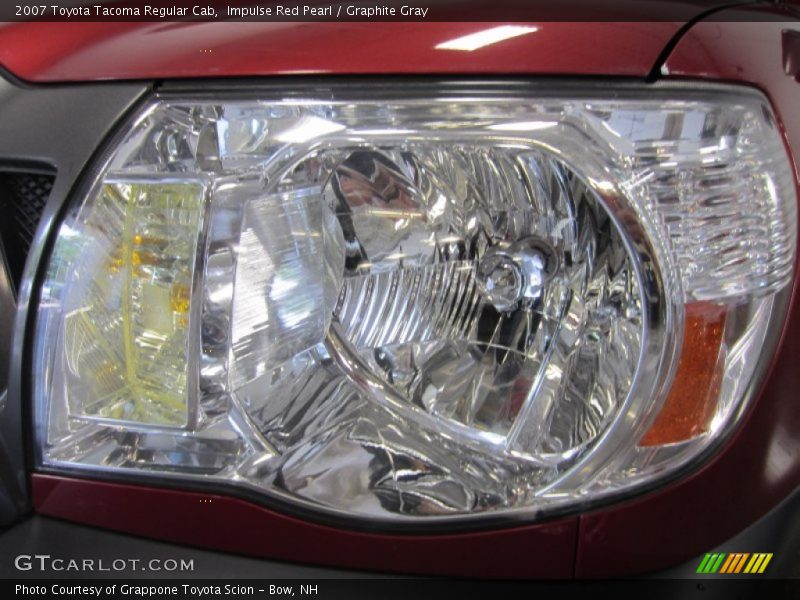 Impulse Red Pearl / Graphite Gray 2007 Toyota Tacoma Regular Cab