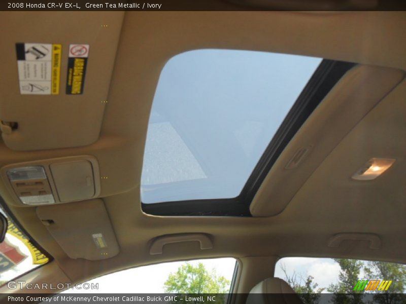 Green Tea Metallic / Ivory 2008 Honda CR-V EX-L