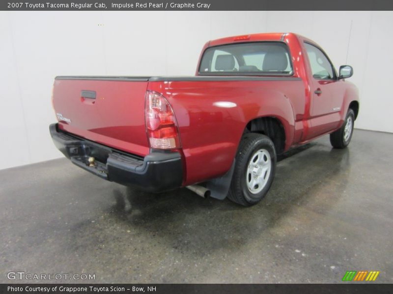 Impulse Red Pearl / Graphite Gray 2007 Toyota Tacoma Regular Cab