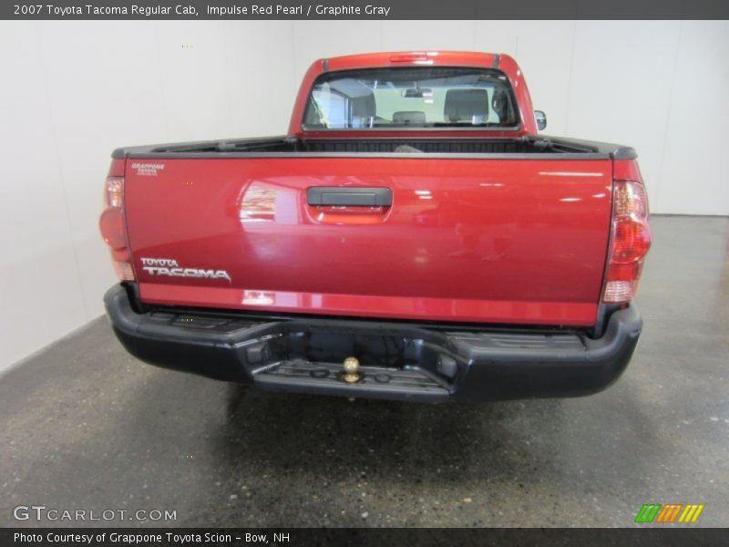 Impulse Red Pearl / Graphite Gray 2007 Toyota Tacoma Regular Cab