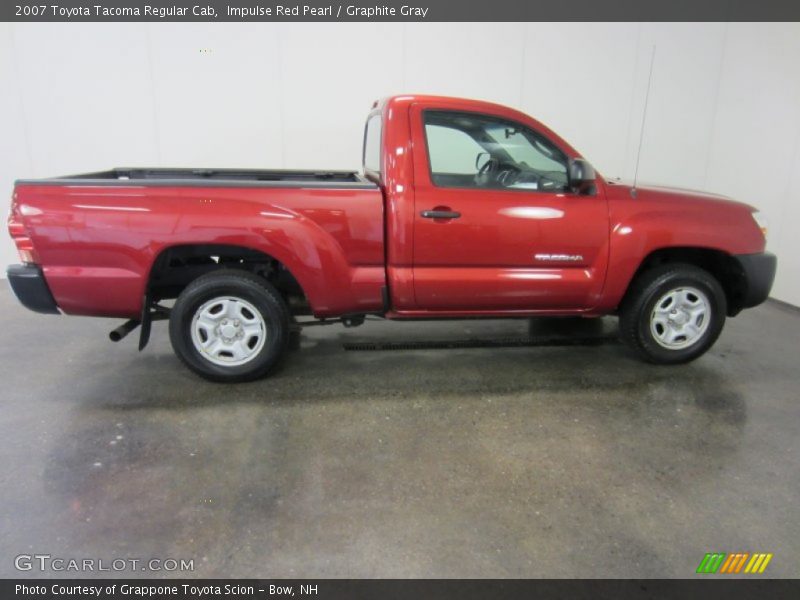 Impulse Red Pearl / Graphite Gray 2007 Toyota Tacoma Regular Cab