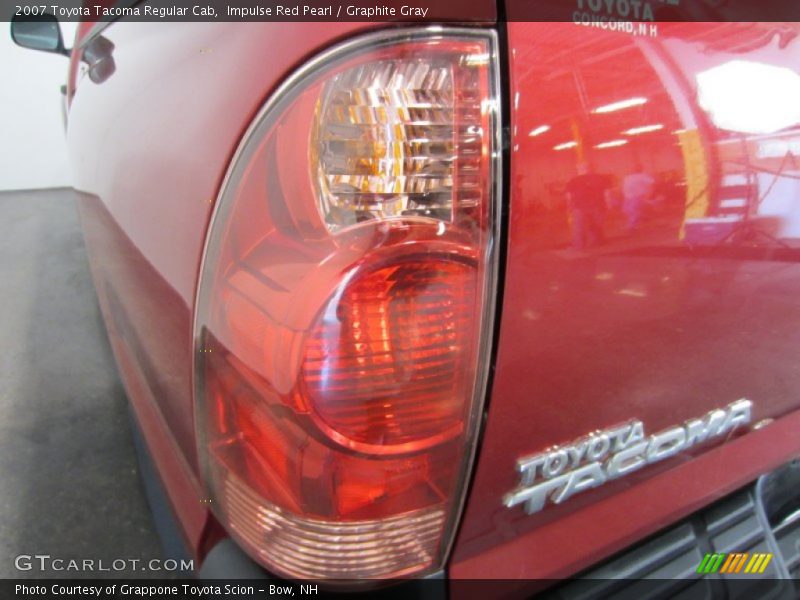 Impulse Red Pearl / Graphite Gray 2007 Toyota Tacoma Regular Cab