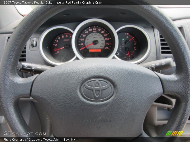 Impulse Red Pearl / Graphite Gray 2007 Toyota Tacoma Regular Cab