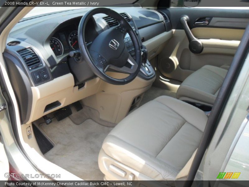 Green Tea Metallic / Ivory 2008 Honda CR-V EX-L