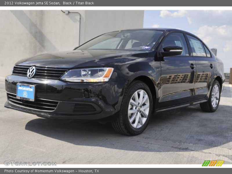 Black / Titan Black 2012 Volkswagen Jetta SE Sedan