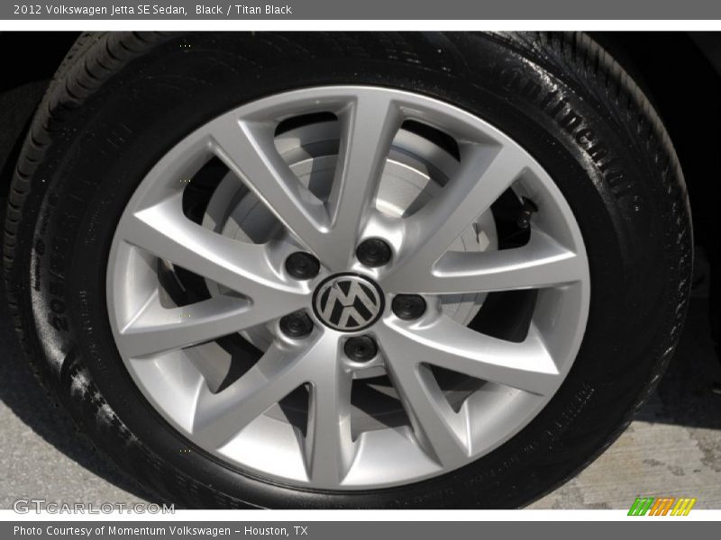 Black / Titan Black 2012 Volkswagen Jetta SE Sedan