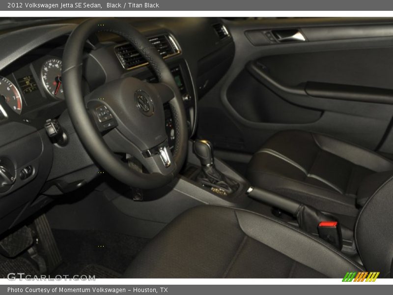 Black / Titan Black 2012 Volkswagen Jetta SE Sedan