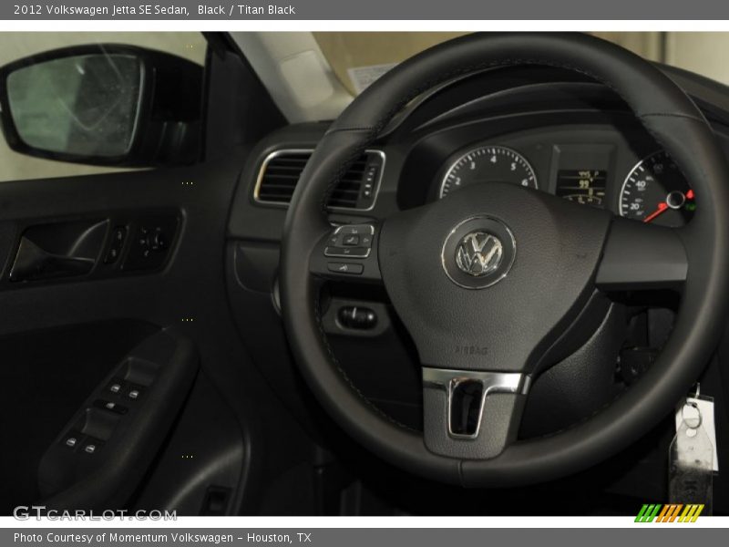 Black / Titan Black 2012 Volkswagen Jetta SE Sedan