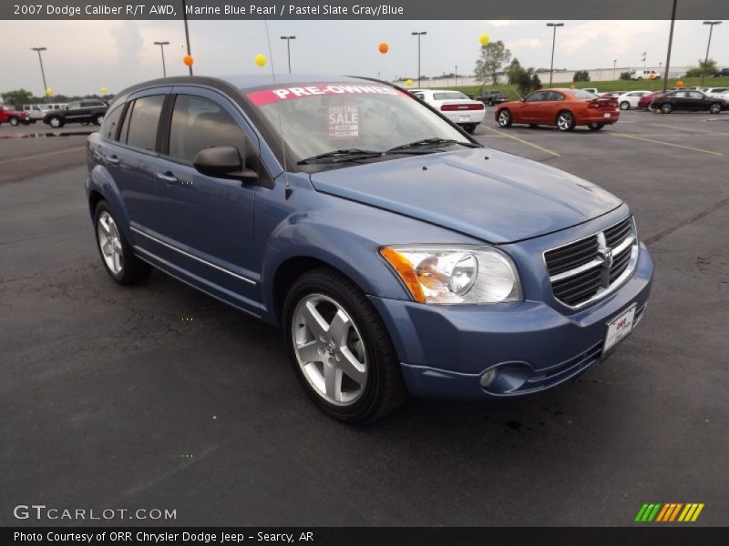 Marine Blue Pearl / Pastel Slate Gray/Blue 2007 Dodge Caliber R/T AWD