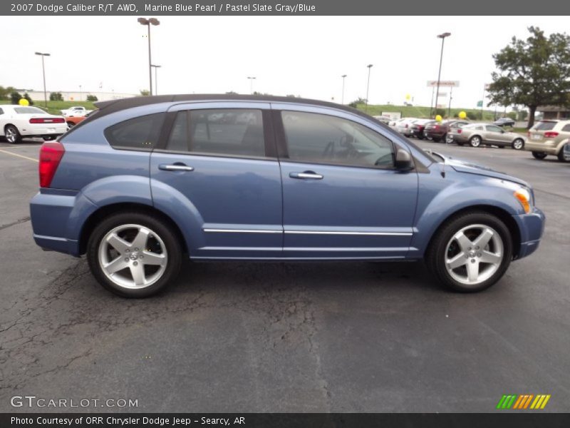 Marine Blue Pearl / Pastel Slate Gray/Blue 2007 Dodge Caliber R/T AWD