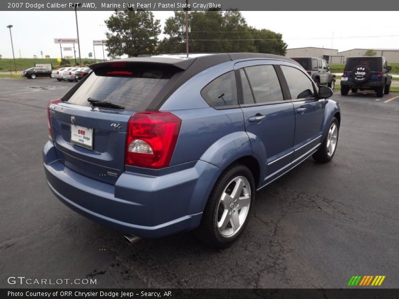Marine Blue Pearl / Pastel Slate Gray/Blue 2007 Dodge Caliber R/T AWD