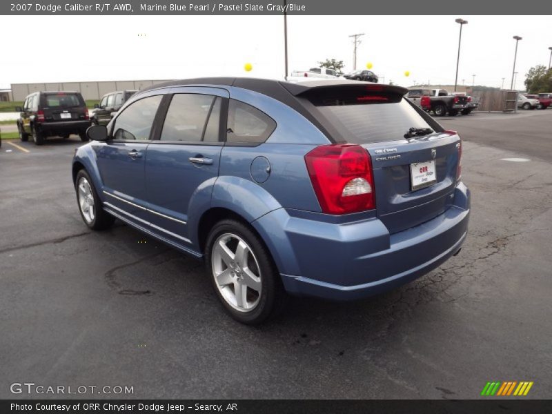 Marine Blue Pearl / Pastel Slate Gray/Blue 2007 Dodge Caliber R/T AWD