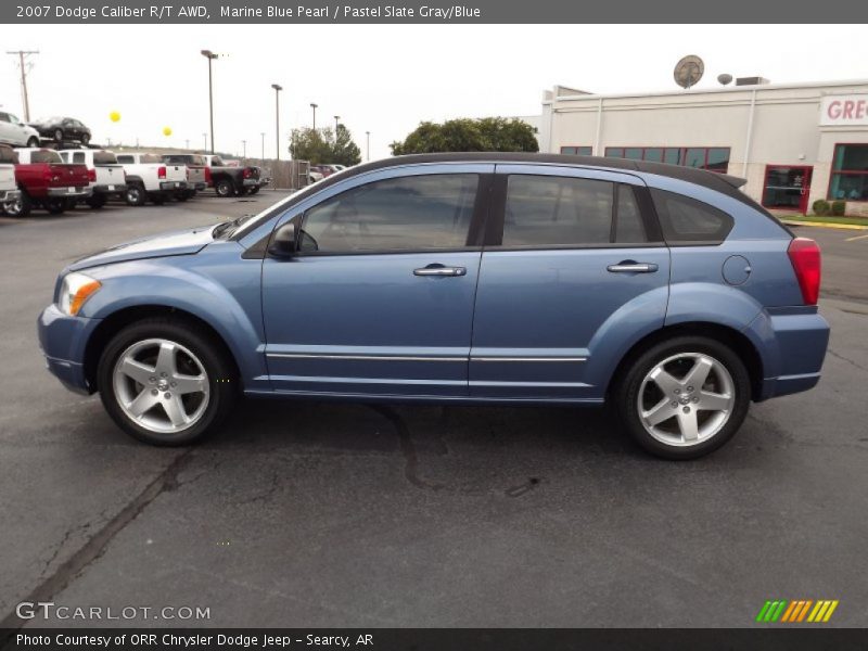 Marine Blue Pearl / Pastel Slate Gray/Blue 2007 Dodge Caliber R/T AWD