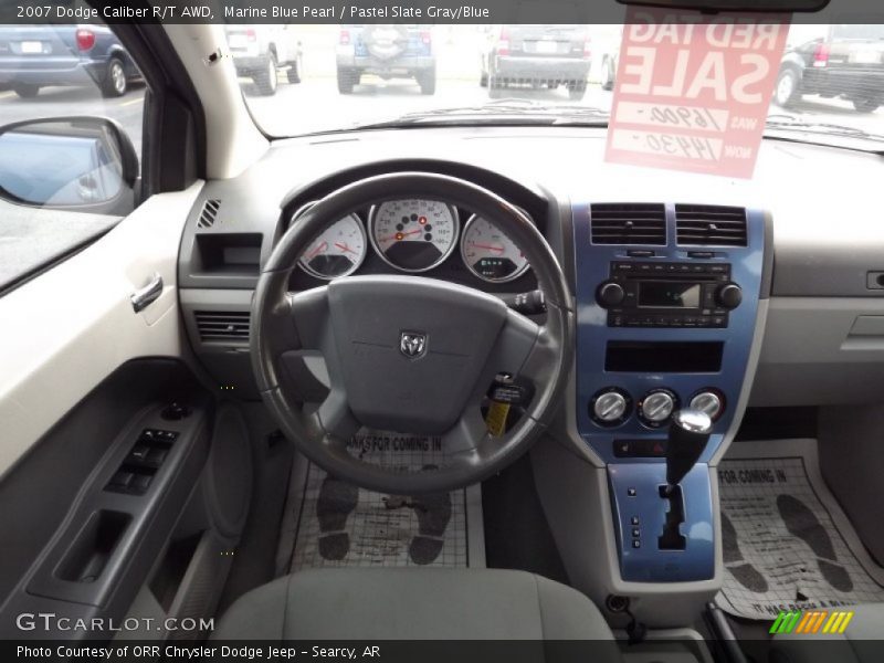 Marine Blue Pearl / Pastel Slate Gray/Blue 2007 Dodge Caliber R/T AWD
