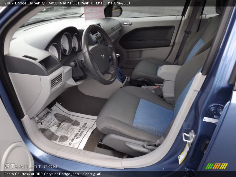 Marine Blue Pearl / Pastel Slate Gray/Blue 2007 Dodge Caliber R/T AWD