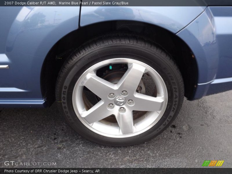 Marine Blue Pearl / Pastel Slate Gray/Blue 2007 Dodge Caliber R/T AWD