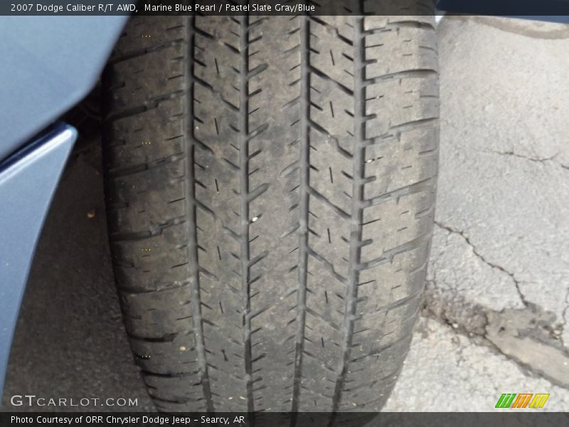 Marine Blue Pearl / Pastel Slate Gray/Blue 2007 Dodge Caliber R/T AWD