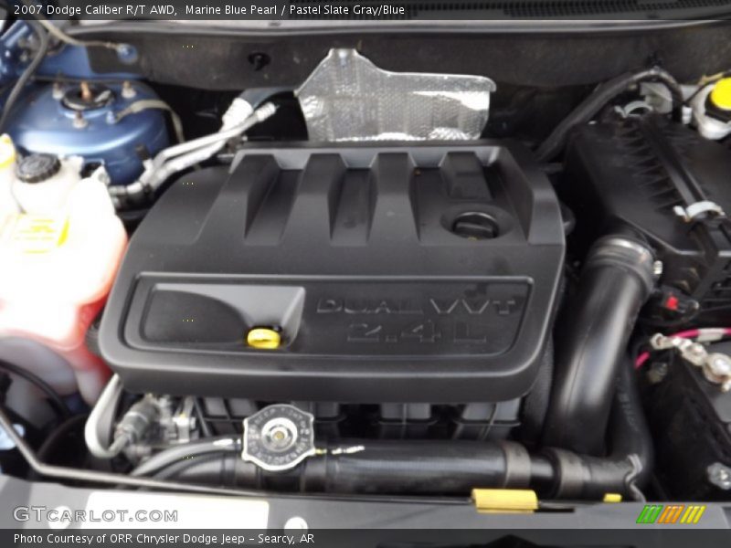 Marine Blue Pearl / Pastel Slate Gray/Blue 2007 Dodge Caliber R/T AWD