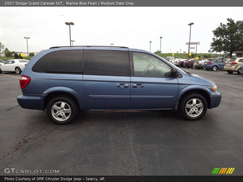 Marine Blue Pearl / Medium Slate Gray 2007 Dodge Grand Caravan SXT