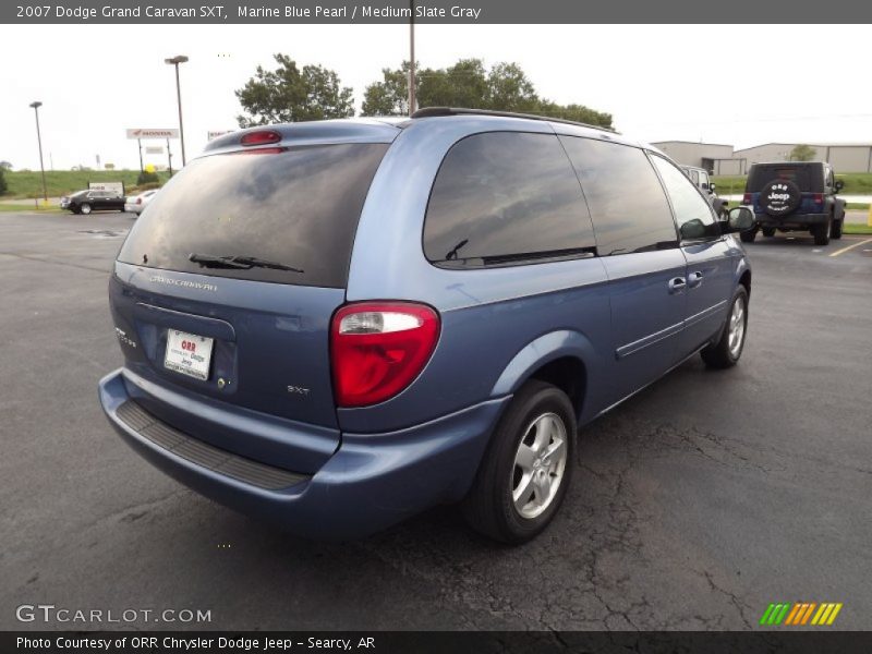 Marine Blue Pearl / Medium Slate Gray 2007 Dodge Grand Caravan SXT