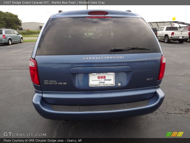 Marine Blue Pearl / Medium Slate Gray 2007 Dodge Grand Caravan SXT